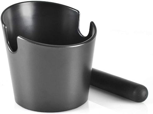 Knock Box for Barista ABS with Detachable Knock Bar (Black)