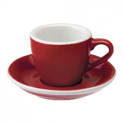 Loveramics Egg 80ml Red Cup & Saucer