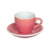 Loveramics Egg - Espresso 80ml Cup and Saucer - Berry color