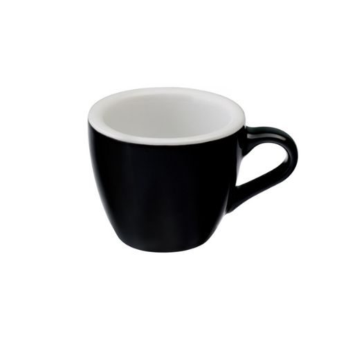 Loveramics Egg 80ml Black Cup & Saucer