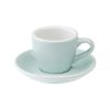 Loveramics Egg - Espresso 80ml Cup and Saucer - River Blue color