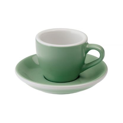 Loveramics Egg - Espresso 80ml Cup and Saucer - Mint color