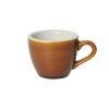 Loveramics Egg - Espresso 80ml Cup and Saucer - Caramel color