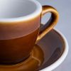 Loveramics Egg - Espresso 80ml Cup and Saucer - Caramel color