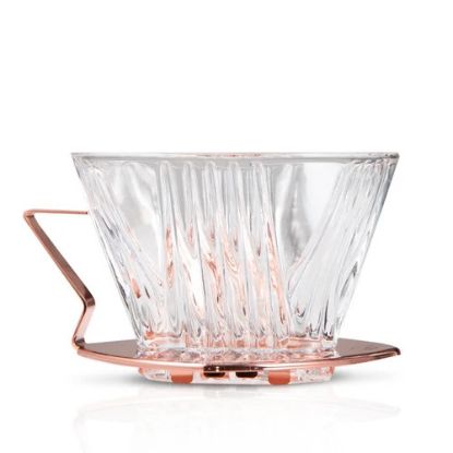 Yama Glass Dripper 2-4 Cup (6-12oz) with Copper Handle