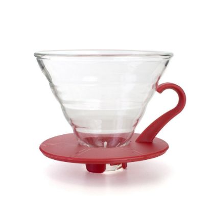Yama Glass Cone Dripper 2-4 Cup (Red Base)