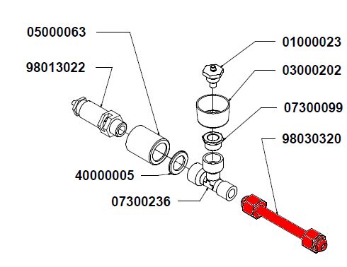 TUBE 8x10 T BOILER T SAFETY VALVE 3/8 3/8 ADONIS