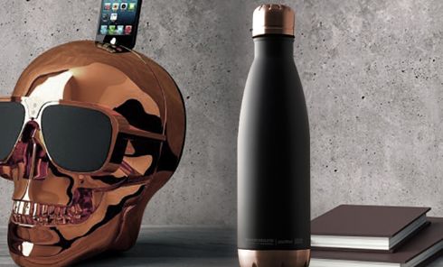 Central Park - 500 ml Travel Bottle Black/Copper