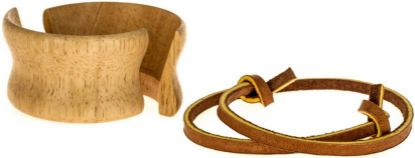 Wood collar with rawhide for pint size models