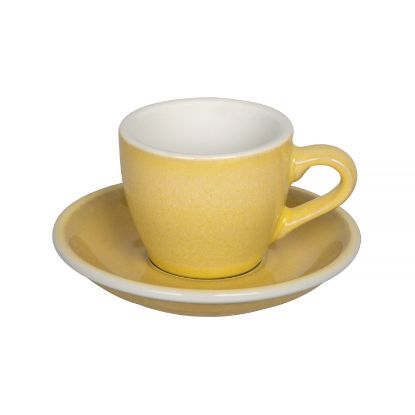 Loveramics Egg - Espresso 80 ml Cup and Saucer - Butter