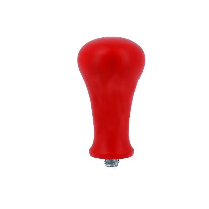 RED LACQUERED BEECH WOOD HANDLE TAMPER