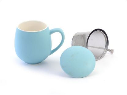 Herb Tea Cup "Saara", sky blueporcelain, matt0.35 l