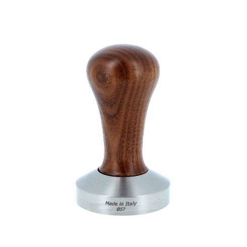 CLASS COFFEE TAMPER, WALNUT HANDLE WITH FLAT BOTTOM D.57MM