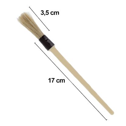 GRINDER BURRS CLEANER BRISTEL BRUSH D.4MM WOOD HANDLE