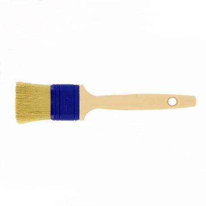 CLEANER BRUSH WITH BLONDE NYLON PET BRISTLES L.40MM, FAKE WOOD HANDLE