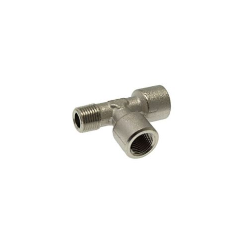 T-FITTING o 1/8"M-1/8"F-1/8"F NICKEL-PL