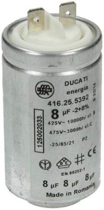 Capacitor Ducati Energia 8µF UF 450V