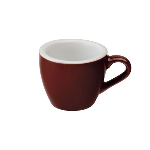 Loveramics Egg - Espresso 80ml Cup and Saucer - Brown color