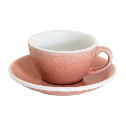 Loveramics Egg - Flat White 150 ml Cup and Saucer - Cinnabar