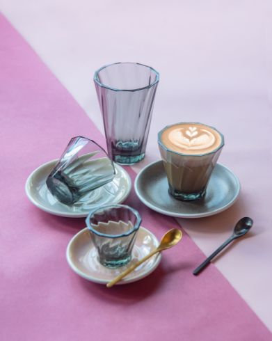 180ml Twisted Cappuccino Glass (Clear)