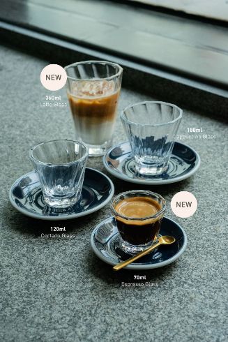 Loveramics 70ml Twisted Espresso Glass (Clear)