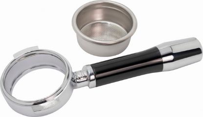 PORTAFILTER BOTTOMLESS WITH 21G FILTER SUITABLE FOR 2 SPOUTS