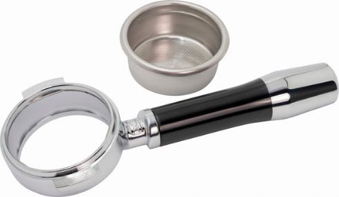 PORTAFILTER BOTTOMLESS WITH 21G FILTER SUITABLE FOR 2 SPOUTS
