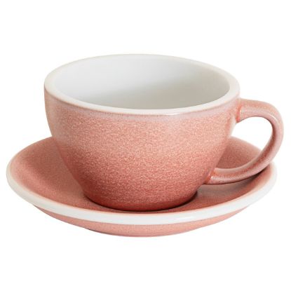Loveramics Egg - Cafe Latte 300 ml Cup and Saucer - Cinnabar