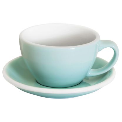 Loveramics Egg - Cafe Latte 300 ml Cup and Saucer - River Blue